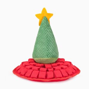 Joyeux Woofmas | Tapis de reniflage en forme de sapin de Noël