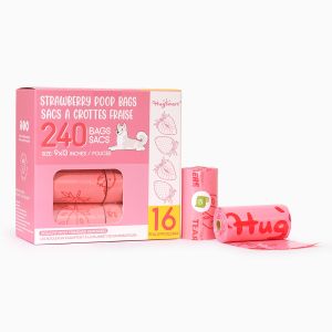 Sac à crottes | Sacs à crottes à la fraise 16 paquets